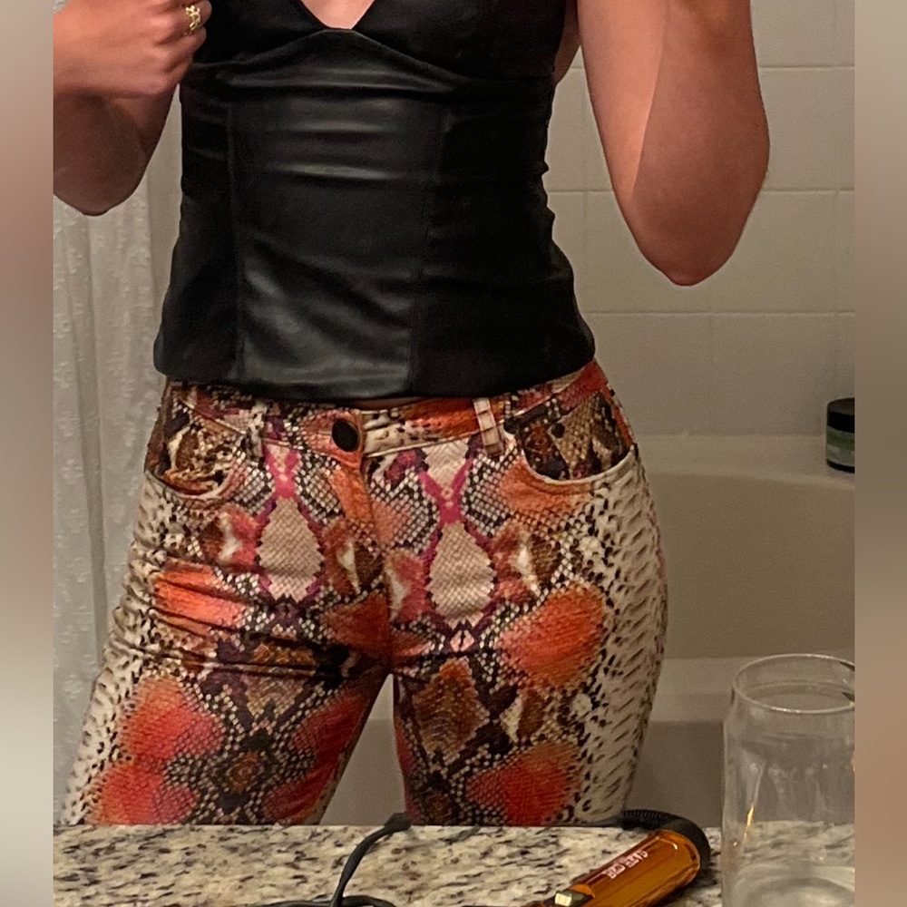 One Teaspoon Snake skin pants
